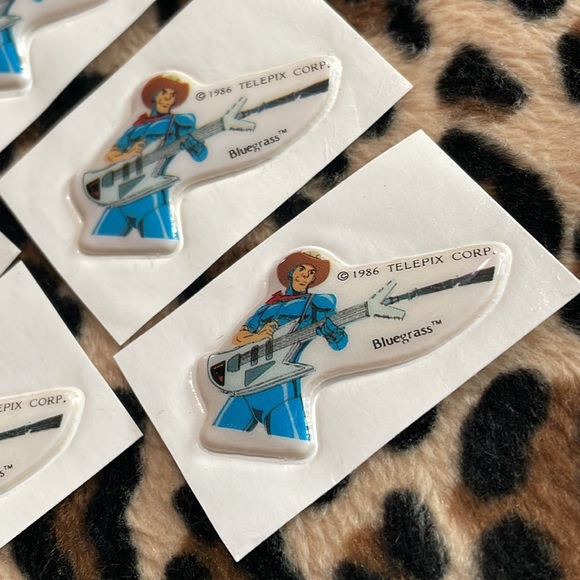 1986 SILVERHAWKS 💙 Bluegrass Vintage Puffy Sticker Kenner 80s Collectible Retro - Picture 14 of 15